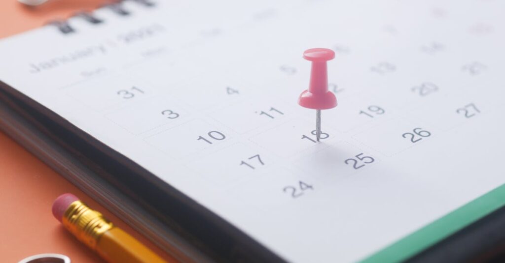 時間帯別に家事を分けた一日の家事スケジュール表