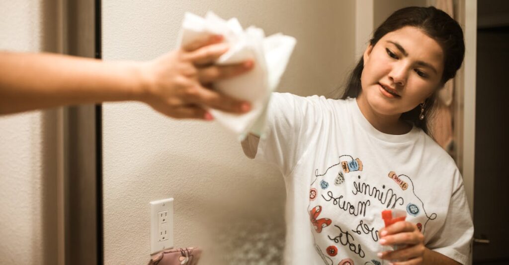 整理整頓され効率的に進む家庭内の家事作業のイメージ。今日から使える時短テクニックを象徴。