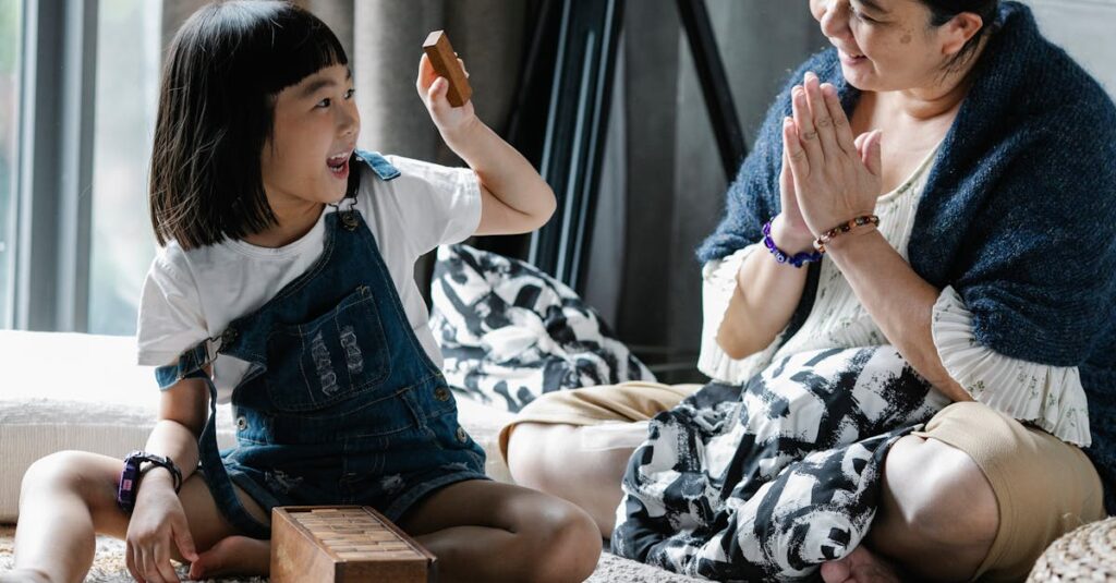 家事を効率化して生まれた余白時間を家族で楽しむ幸せな時間を過ごす様子。