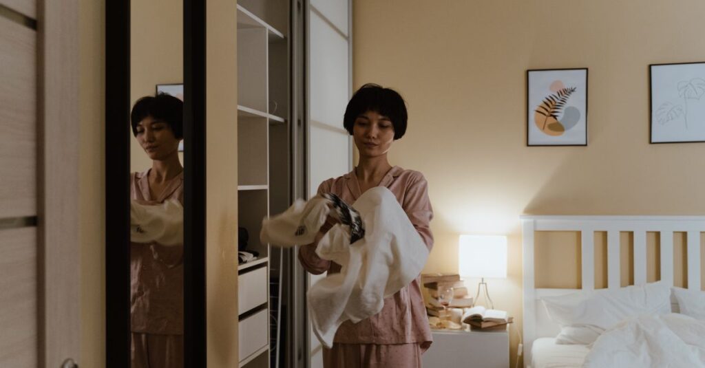 整理された生活ルーティンで家事が自動的に進む理想の暮らしのイメージ。やらずに済む仕組み作りの重要性。