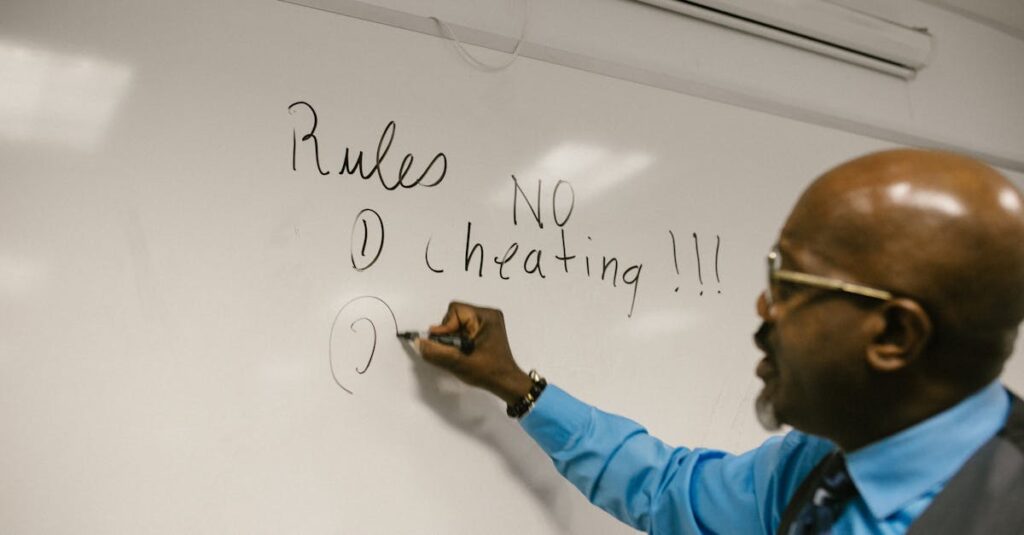 自分に合った家事マイルールを作るためにメモを取って考える主婦の様子