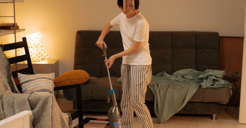 掃除・洗濯・料理・買い物における時短マイルールを実践している家庭の様子