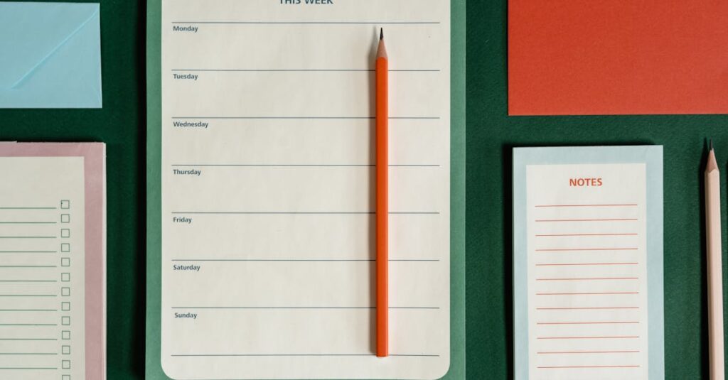 家族で共有された家事チェックリストを見ながら効率的に掃除や片付けを進める様子。