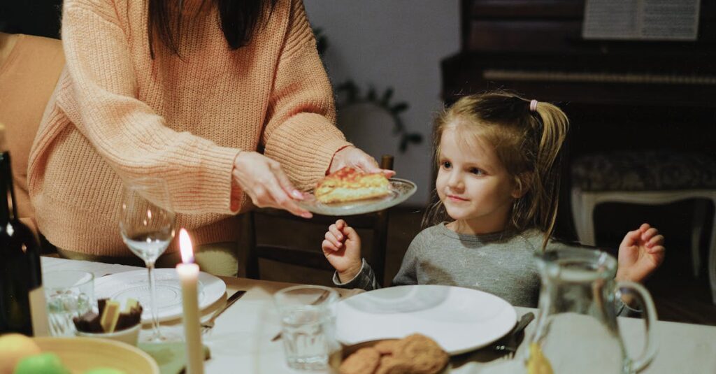 家族全員で固定メニューを共有し、飽きずに食事を楽しむ家庭の様子