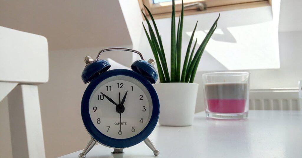 キッチンタイマーとチェックリストを使いながら家事を効率化している様子