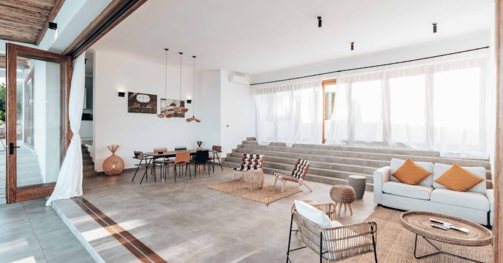 家全体の動線を見える化したスケッチと線で表示された動き