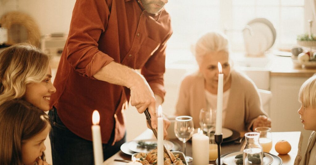 家族全員で固定メニューを共有し、飽きずに食事を楽しむ家庭の様子