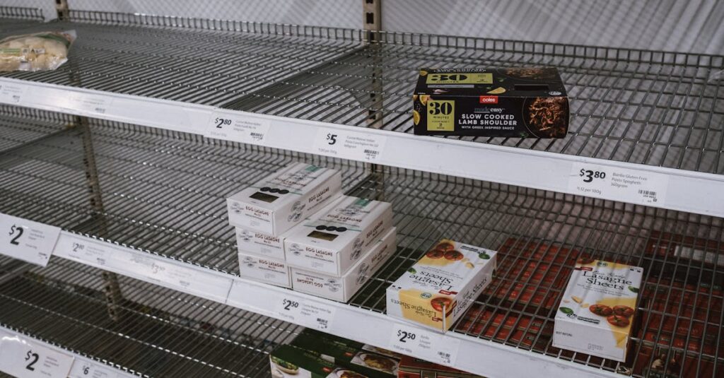 ネットスーパーで商品が品切れになり困っている様子とその対策