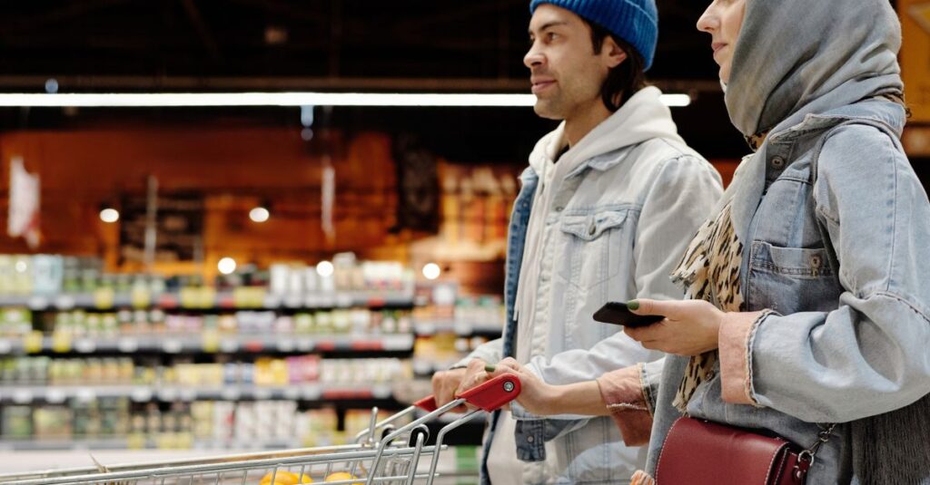 カテゴリごとに整理された買い物リスト。店内を効率的に回れるメリットがあるが、準備はやや手間。