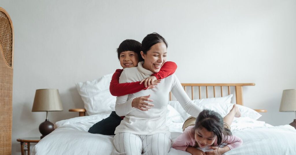 ファミリー世帯の寝室と子ども部屋の動線マップ例