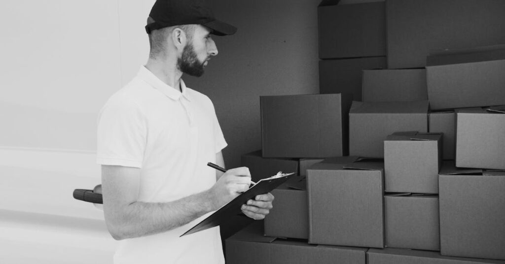 定位置管理された収納と買い物リストの連動を説明するイラスト