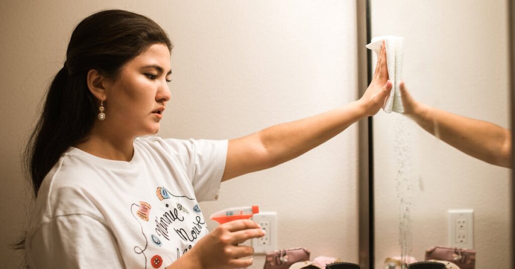 家事を効率的にこなすための工夫を取り入れたモダンなキッチンの風景