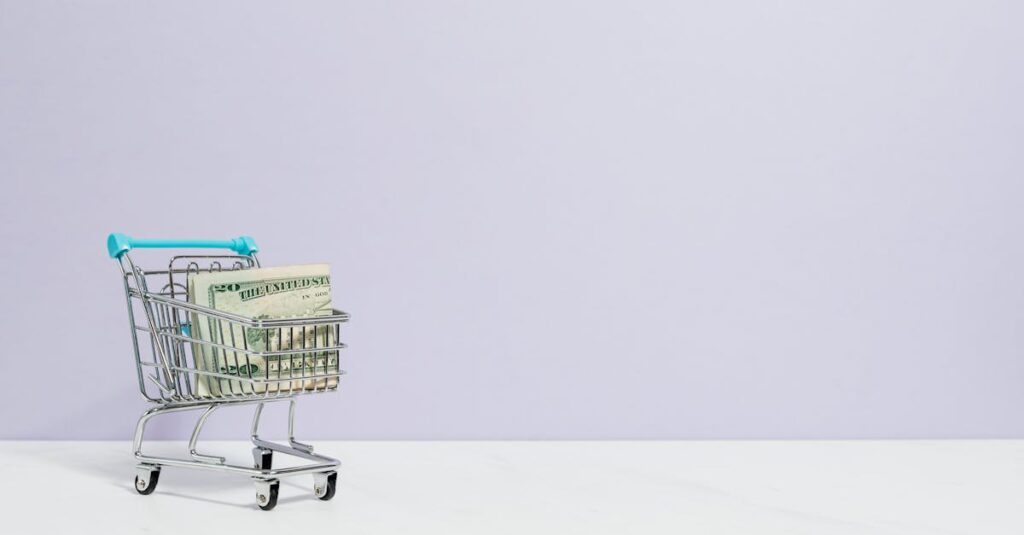買い物リストの型を変えることで家計が改善されているイメージ画像。支出をコントロールする効果を視覚的に示す。