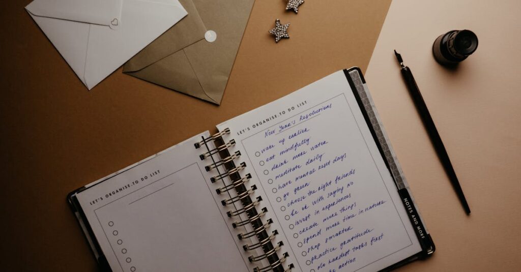 初心者でも使いやすい1週間分のリアルな献立例を曜日ごとに並べた表やイラスト。月曜から木曜までの主菜・副菜・汁物が視覚的に整理されている。