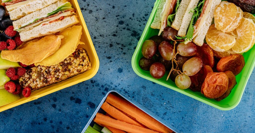 1週間献立ローテを飽きずに続けるための工夫を図解。味付け、切り方、ルールの緩和などが視覚的に説明されている。