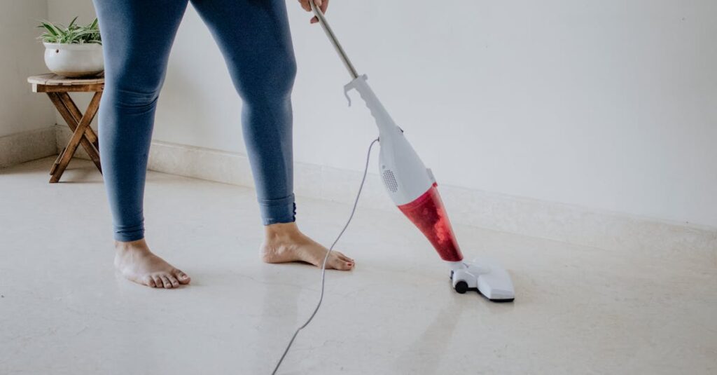 Googleスプレッドシートで作成されたカラフルな家事分担表テンプレートの画面。