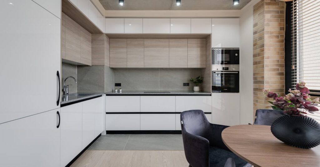 一人暮らしのキッチンとリビングの動線マップ例