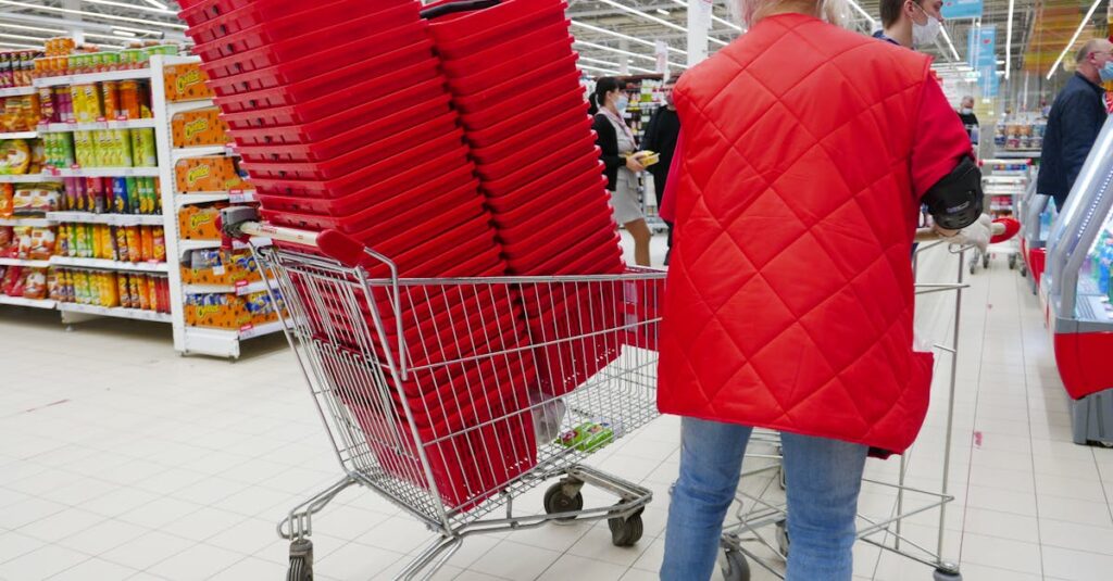 カテゴリごとに整理された買い物リスト。店内を効率的に回れるメリットがあるが、準備はやや手間。